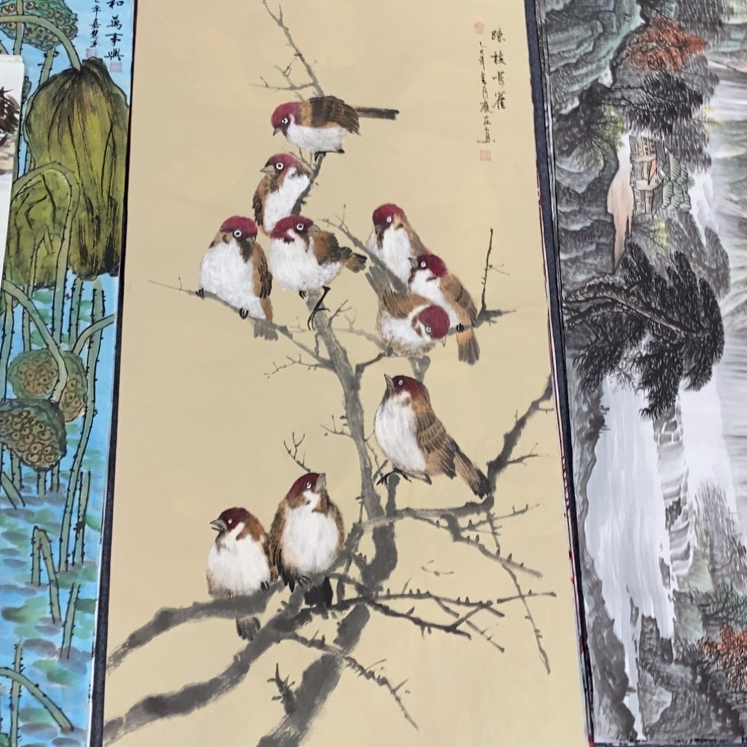 国画尺寸140✖️70精品四尺手绘画