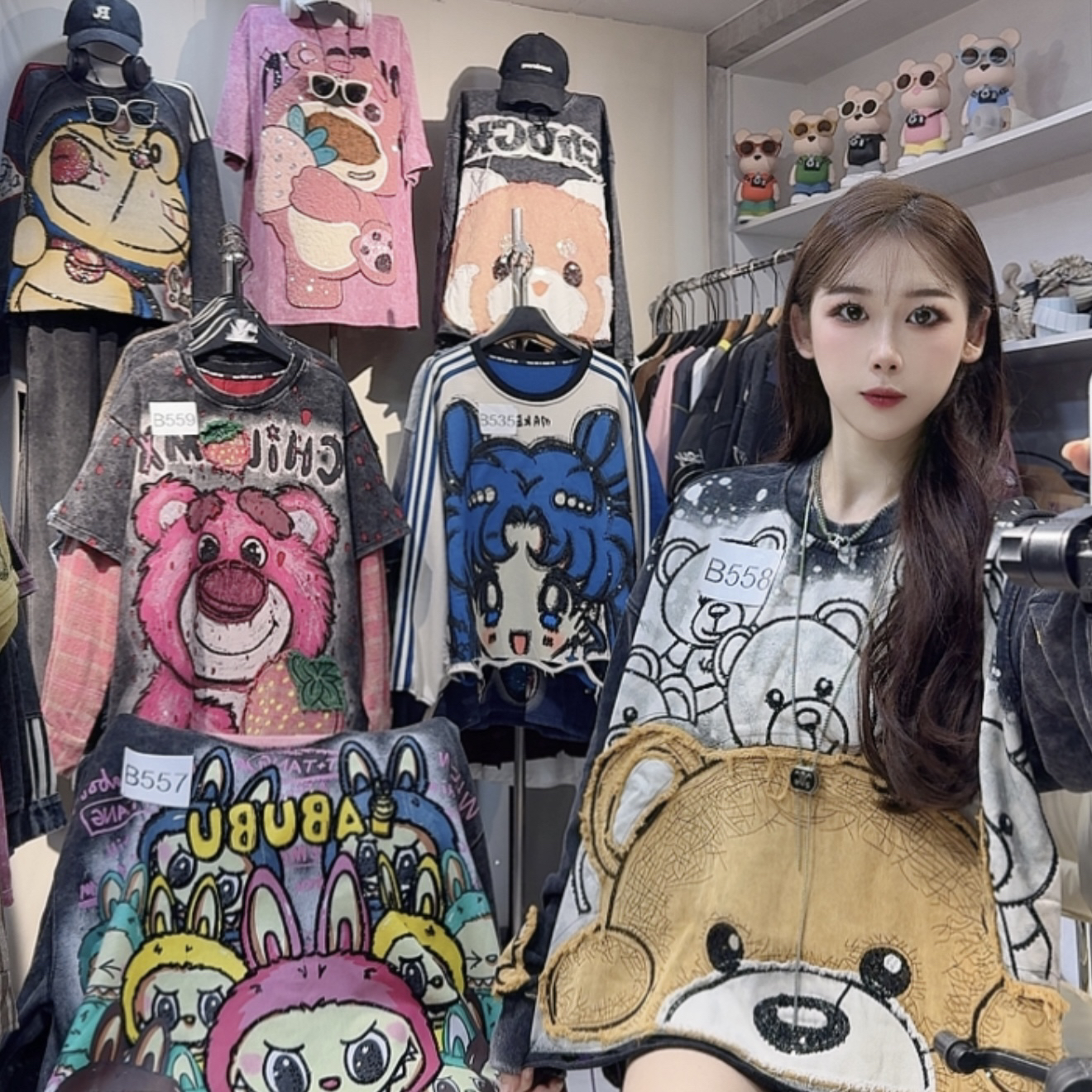 编码B501-B599 2025秋冬季重磅新款复古宽松大版百搭卫衣外套