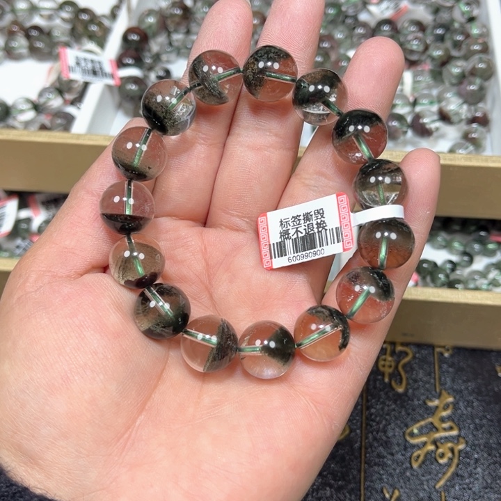 绿幽灵手串未镶嵌水晶?****崽