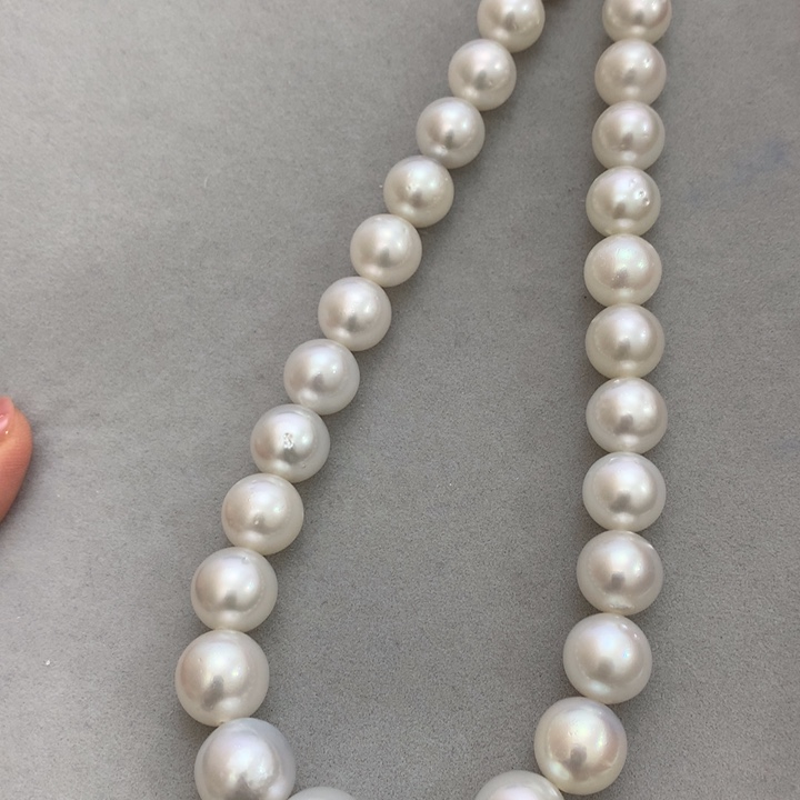 海水珍珠项链银S925镶嵌