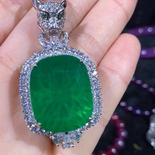 红宝石戒指银S925镶嵌