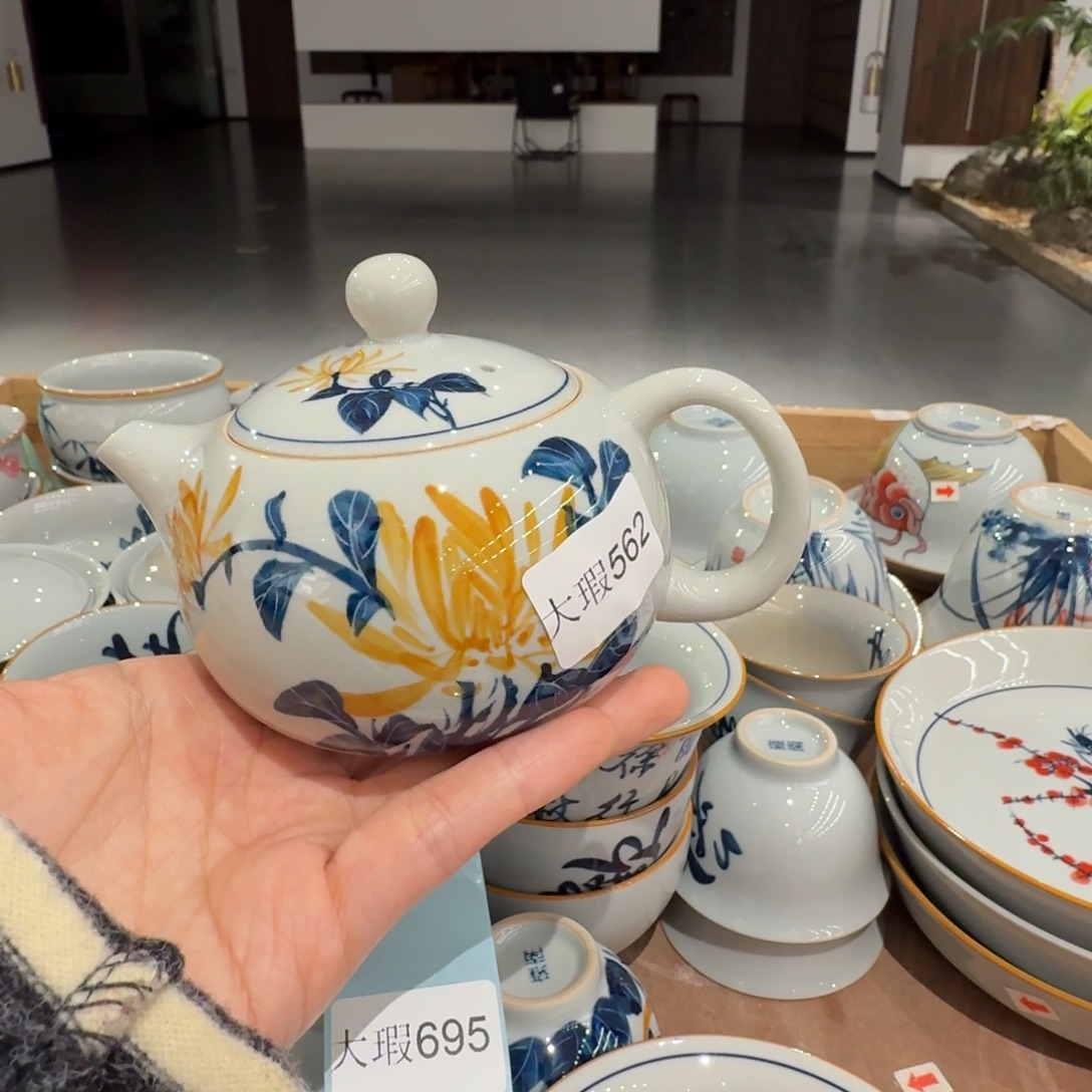 釉下彩纯手绘微瑕