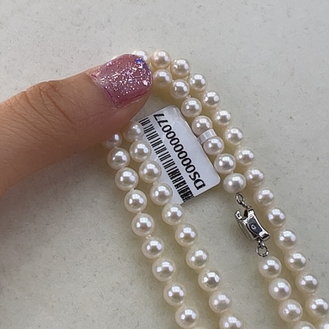 淡水珍珠颈饰银S925镶嵌➕6