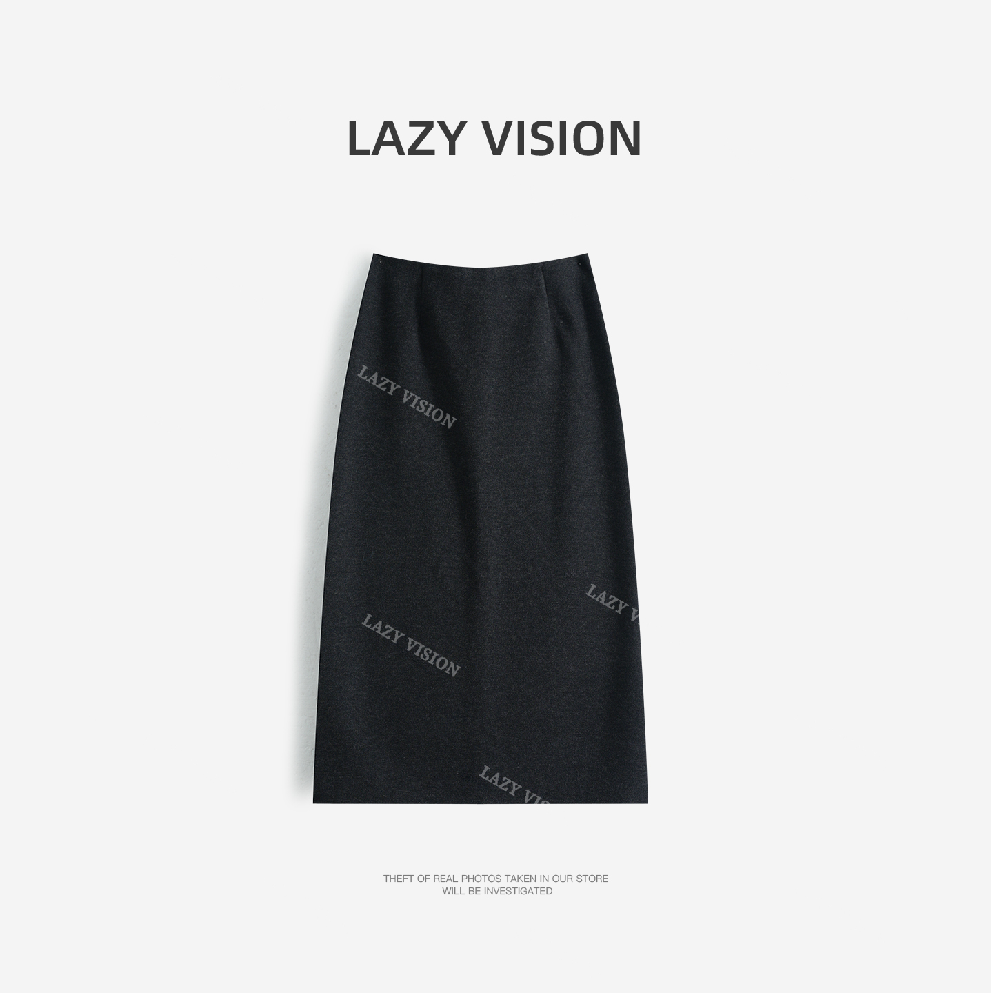 LAZYVISION针织休闲百搭直筒半身裙ZMD-34881