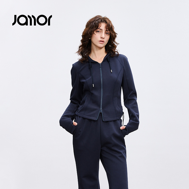 Jamor时尚休闲连帽卫衣外套上衣2025新款JAW553911