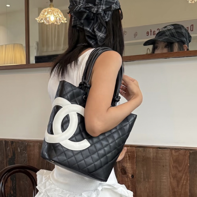 95新 Chanel/香奈儿 康鹏菜篮子托特包/ss3777