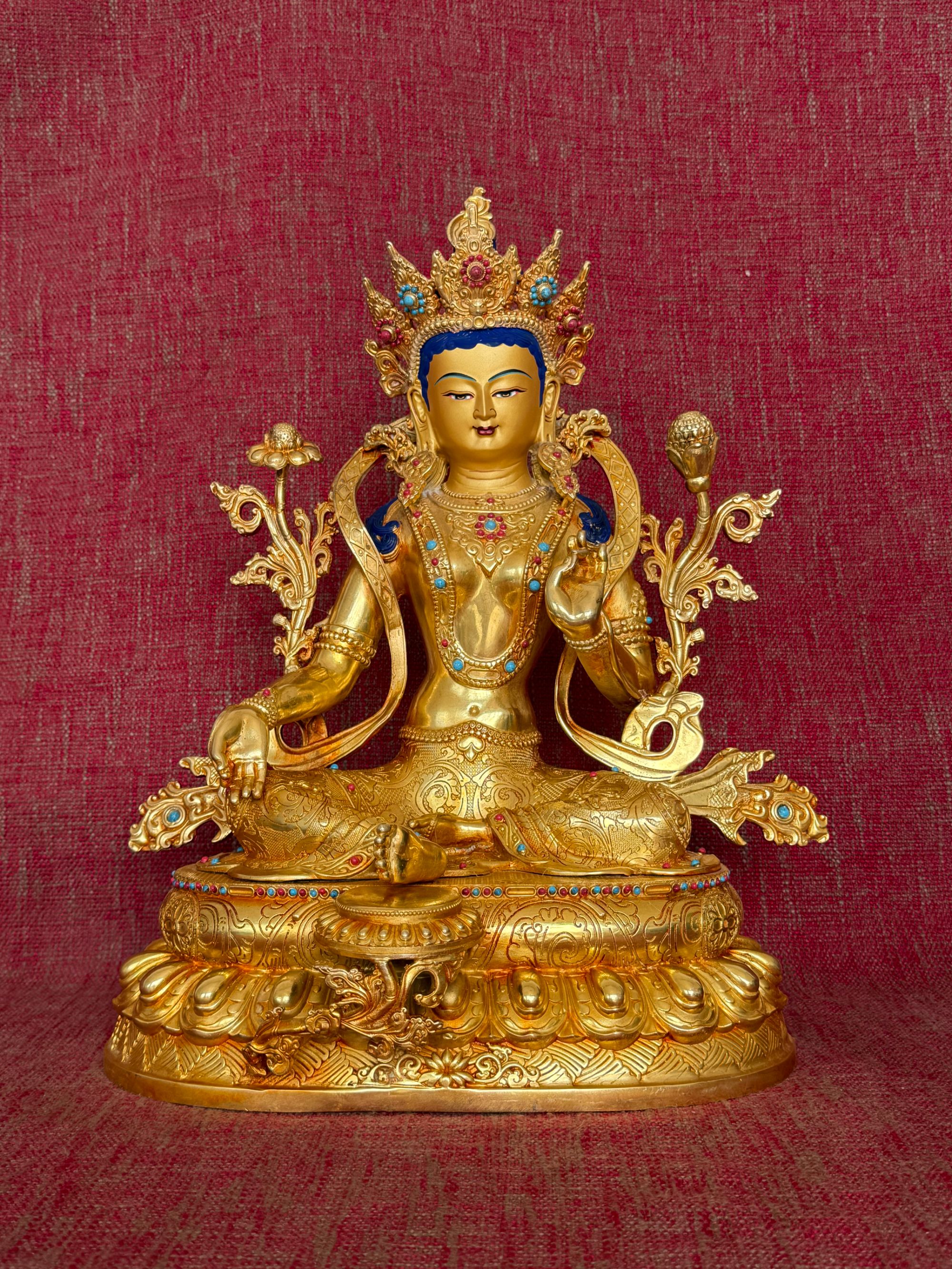 绿度母佛像工艺品