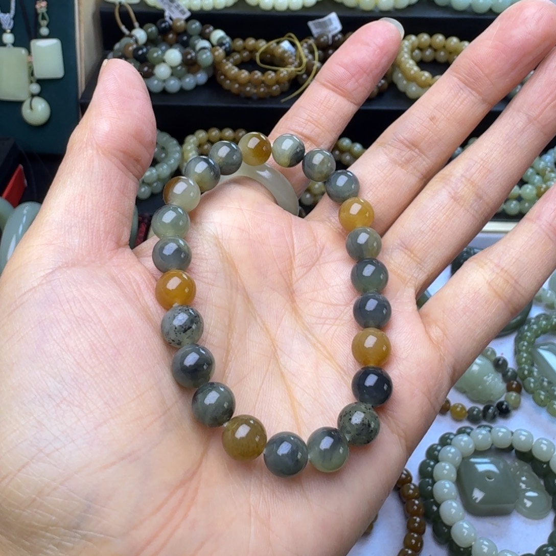 和田玉未镶嵌手链