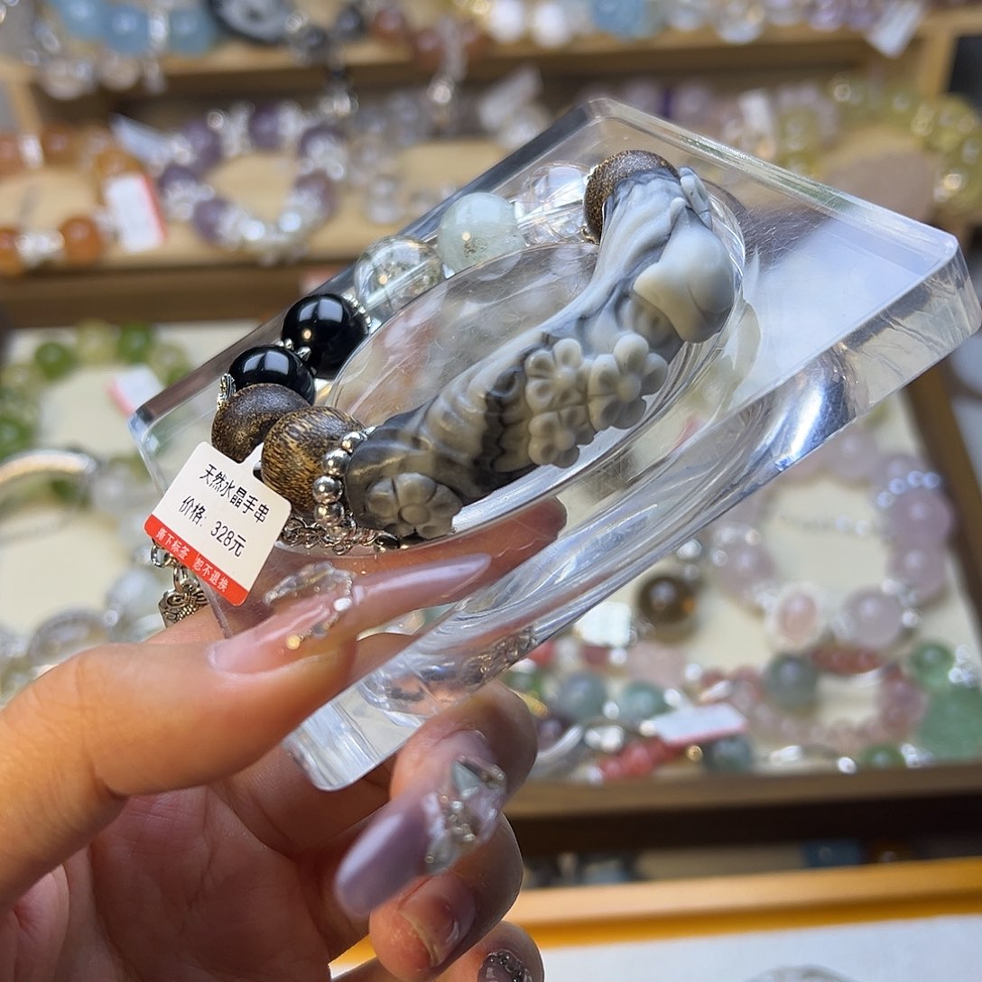 水晶手串合金水晶