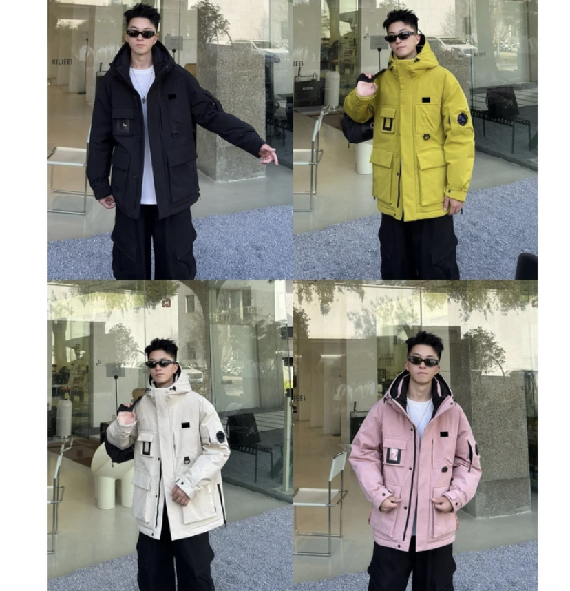 【极寒系列】51006连帽时尚中长款冬季加绒保暖防寒服外套