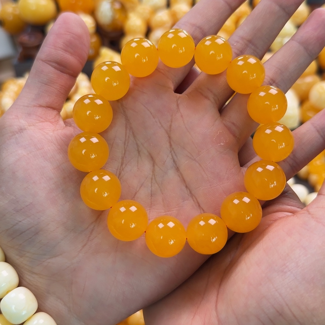 琥珀未镶嵌珠宝奇石16mm同料