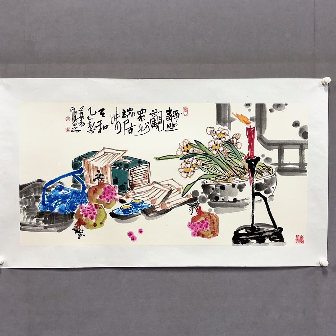 国画国画纯手绘作品请放心去藏