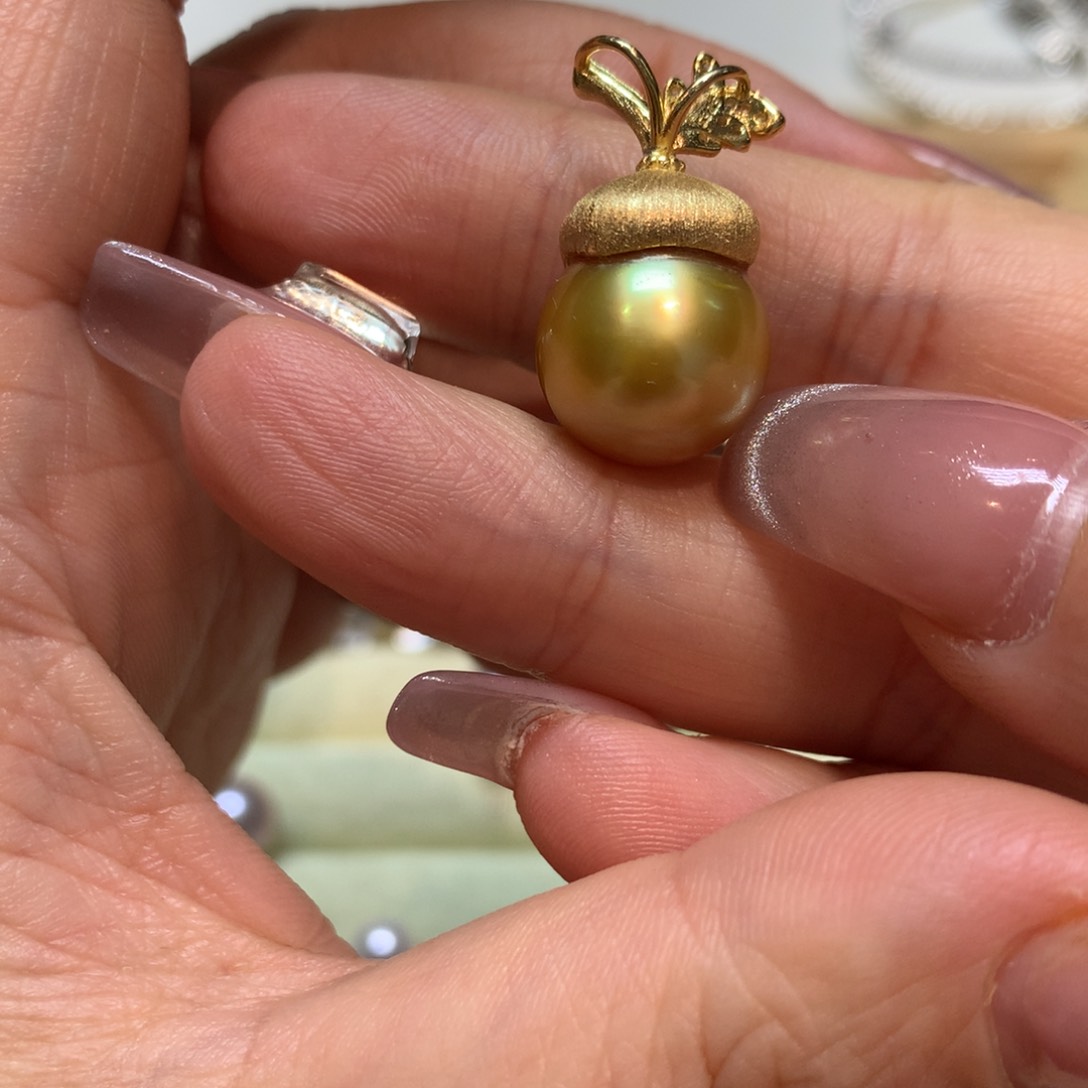 海水珍珠颈饰银S925镶嵌