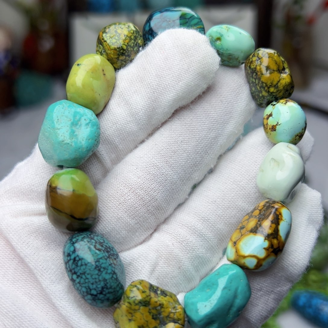 绿松石珠宝奇石未镶嵌