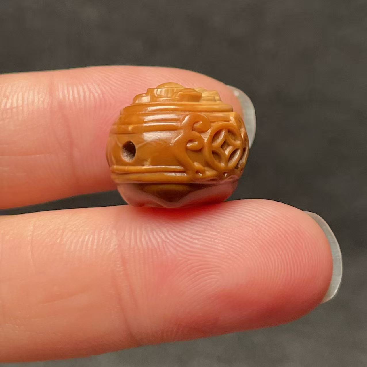 橄榄核单粒聚宝盆