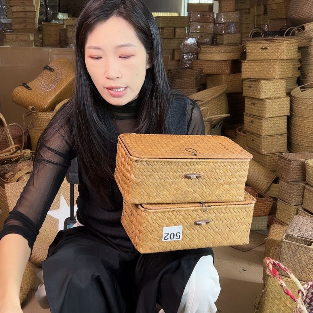 草编草编包/草编收纳盒微瑕疵