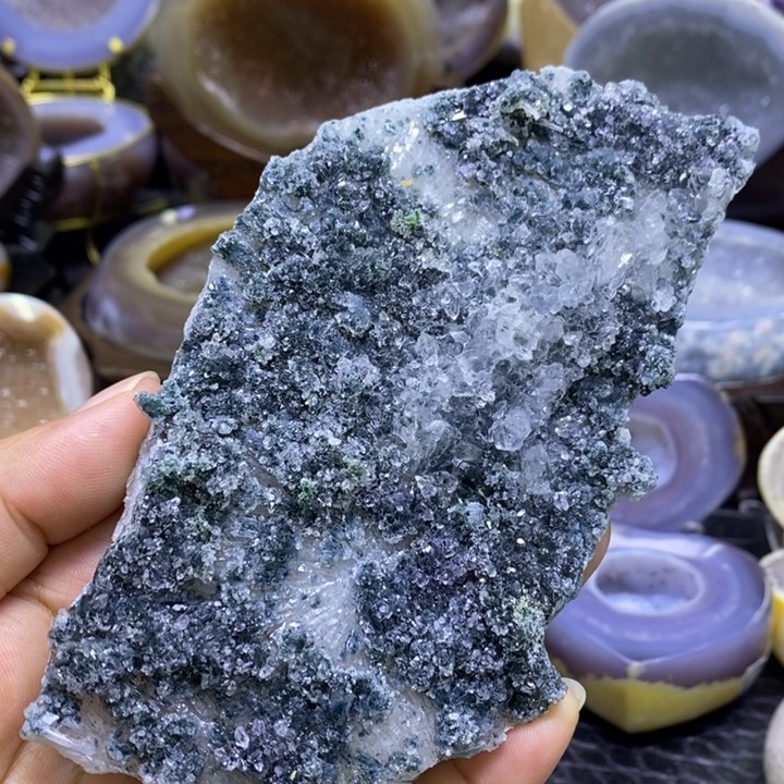 未镶嵌珠宝半成品水晶矿标绿奇石