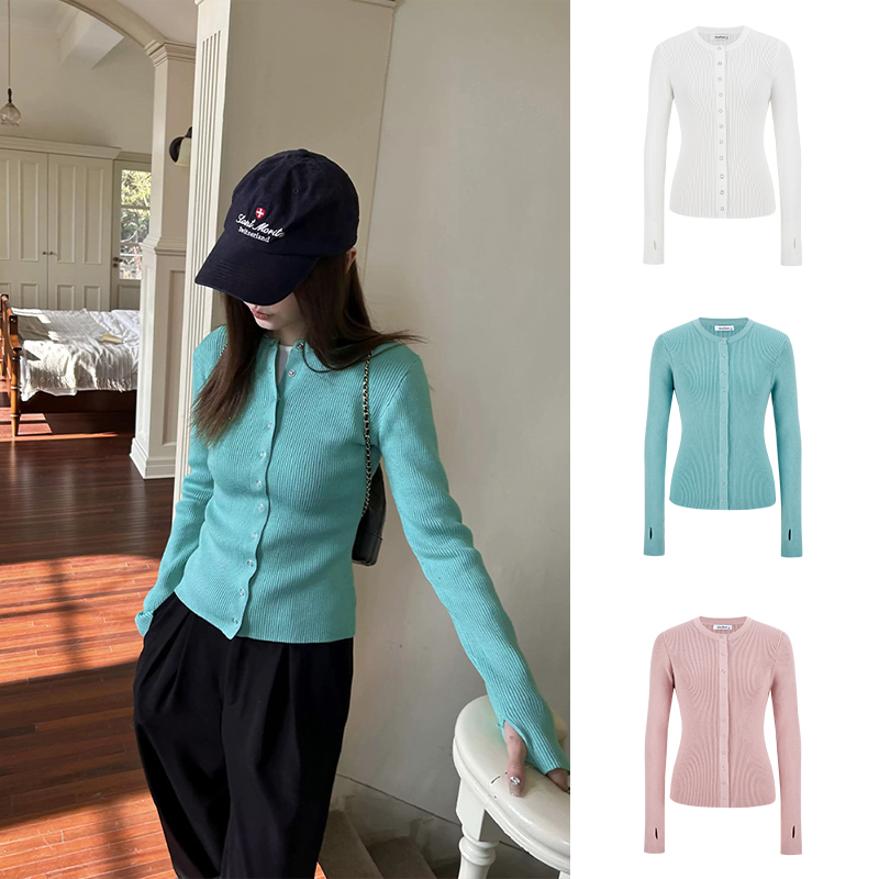 Moses Queen/魔西女王韩版减龄针织开衫秋季新款洋气上衣别致小衫