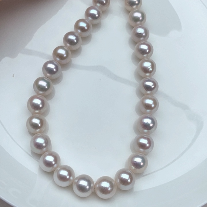 颈饰银S925镶嵌淡水珍珠