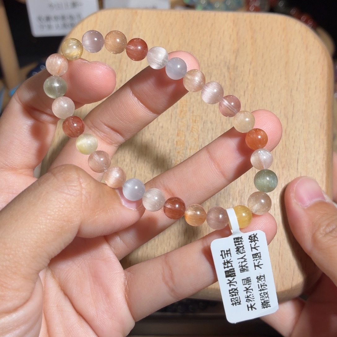 水晶手串未镶嵌50号多样性发货一X 6+