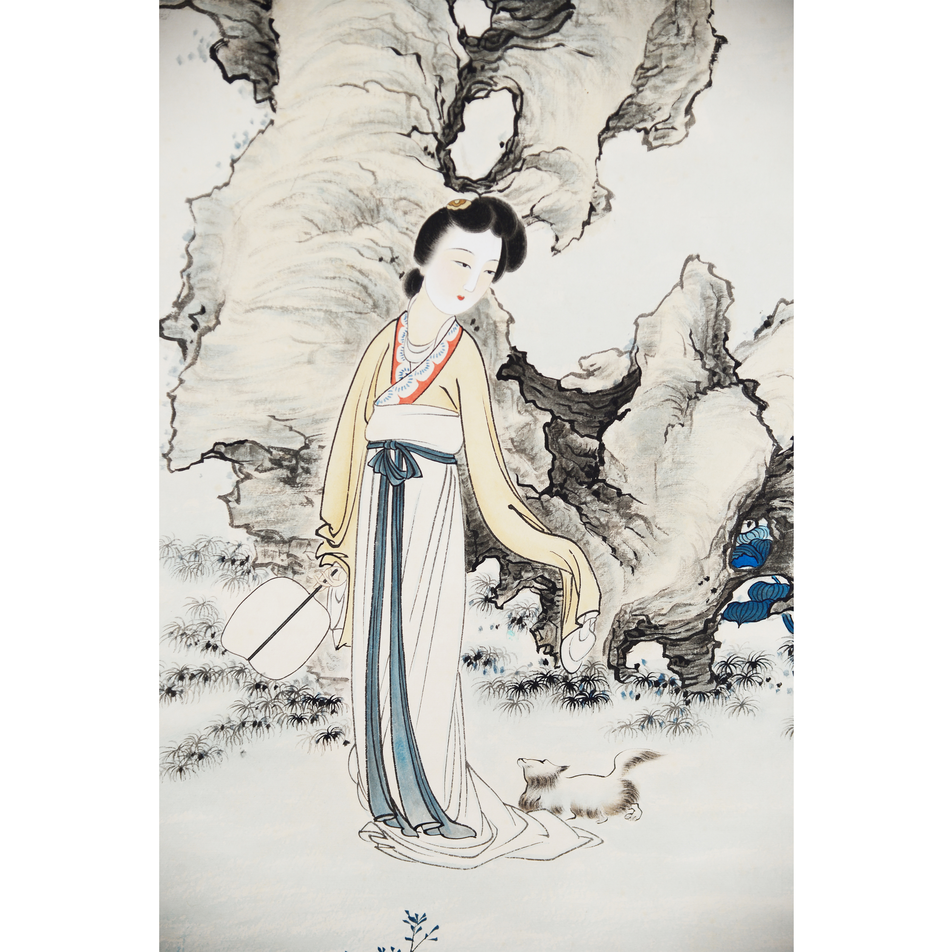 D13 7 陈老款仕女图 纸本立轴 92*49cm