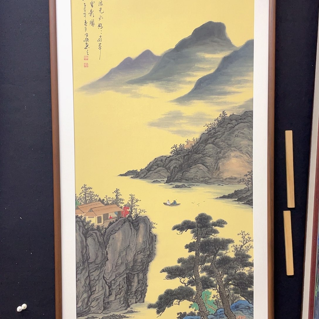 国画手绘国画，精品山水画心