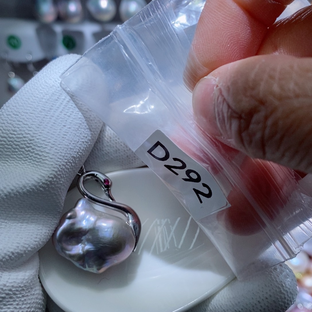 淡水珍珠其他银S925镶嵌一***猫