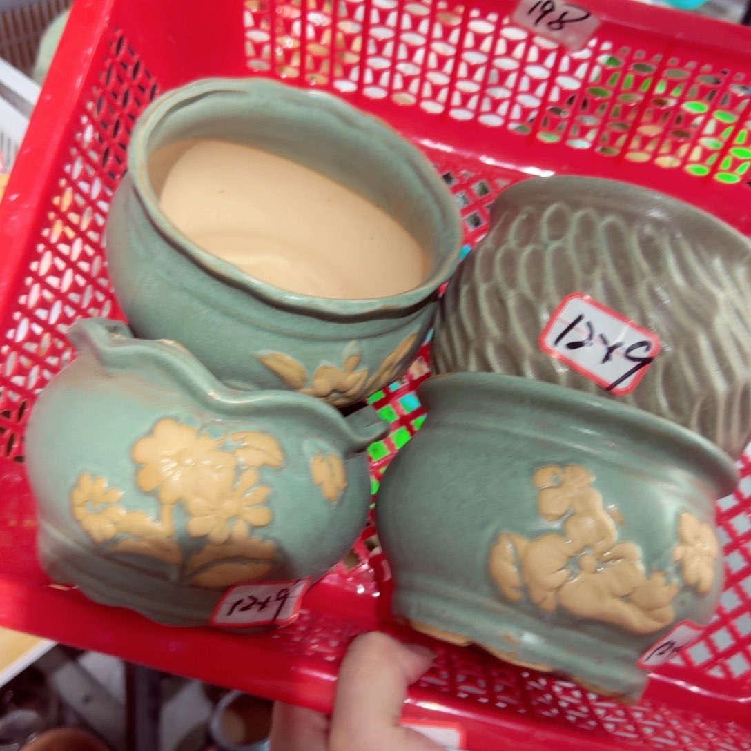 紫砂花盆粗陶屡次