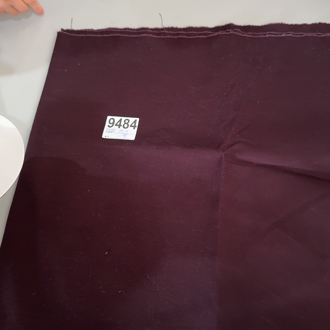 纯棉帆布1米长X1.1米宽89.16酒红