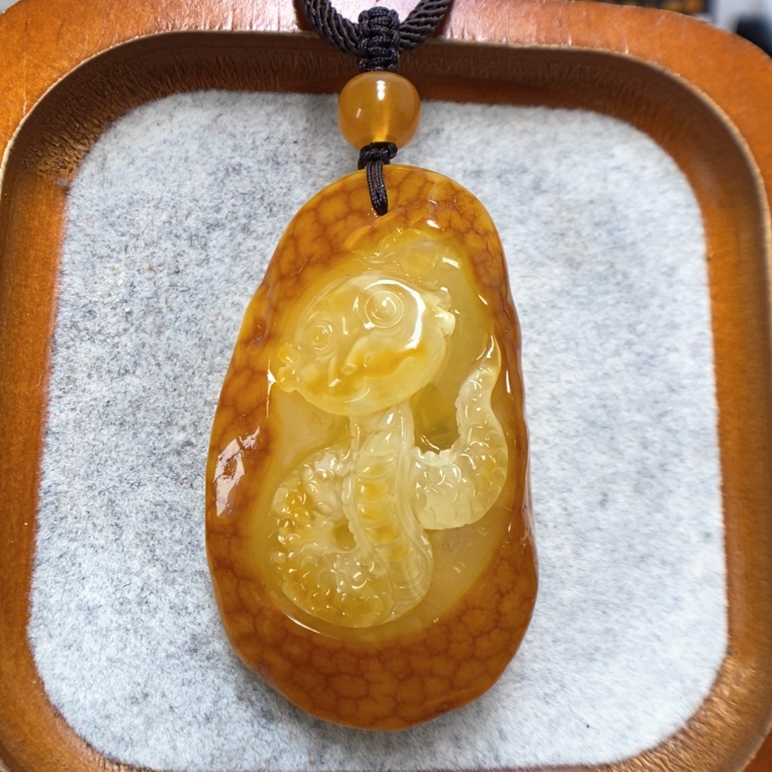 蜜蜡颈饰未镶嵌蜜蜡