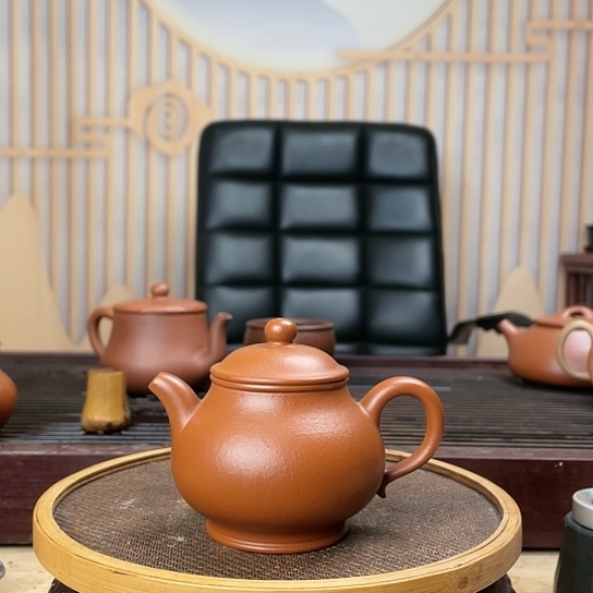 朱泥茶壶潘壶 140毫升