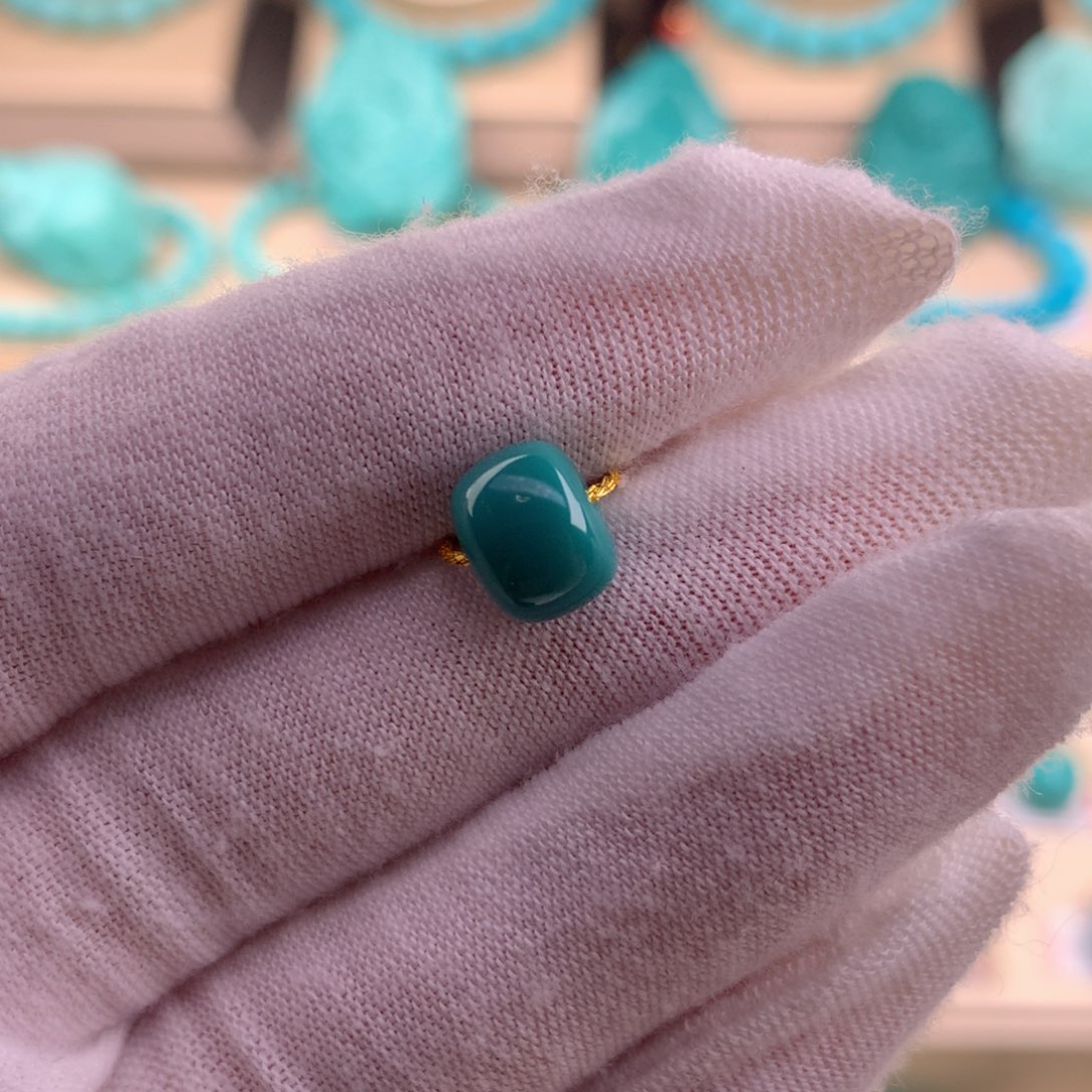 绿松石珠宝奇石未镶嵌8.8-6.8