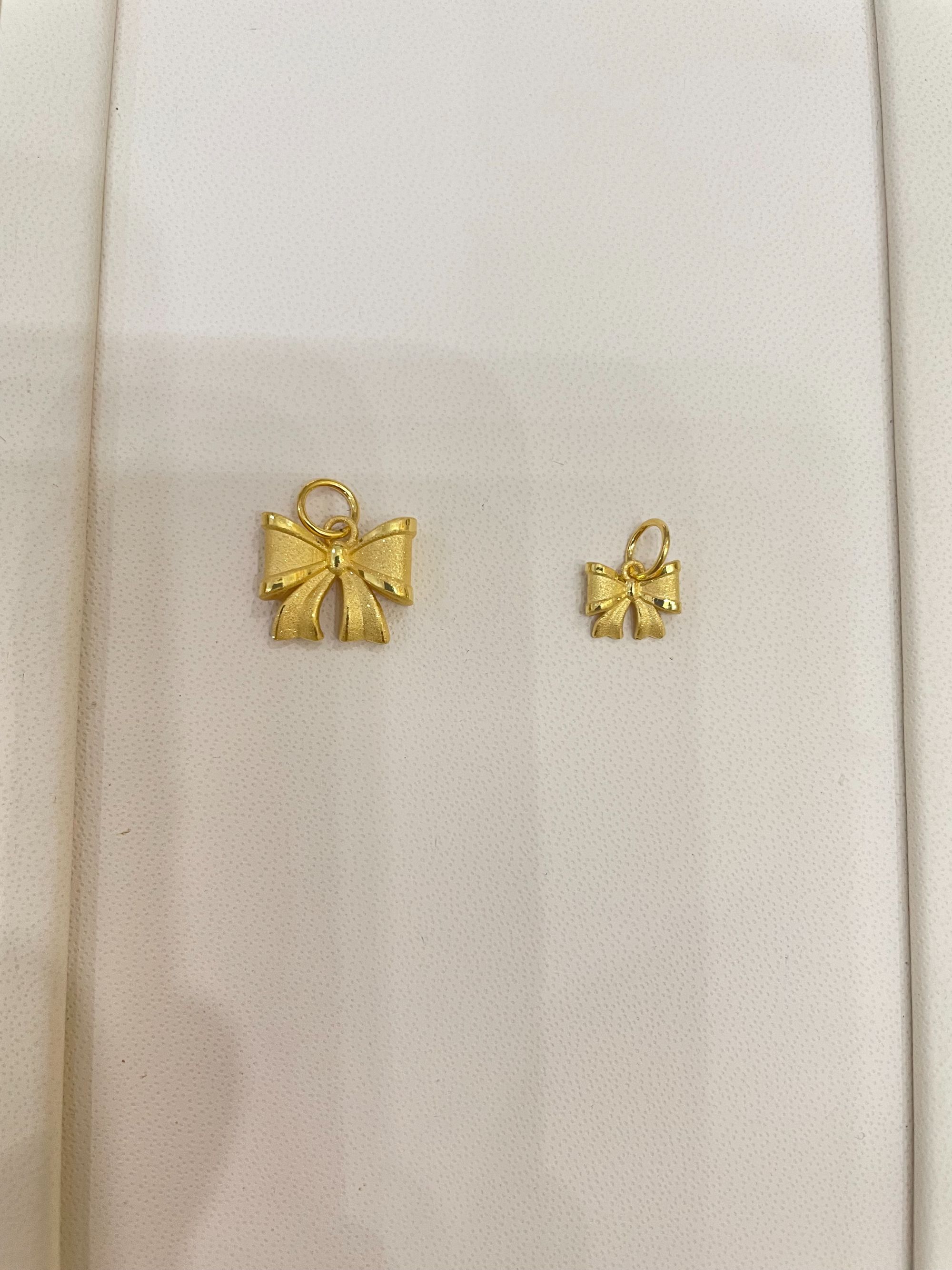 足金999 素金在逃公主蝴蝶结提溜