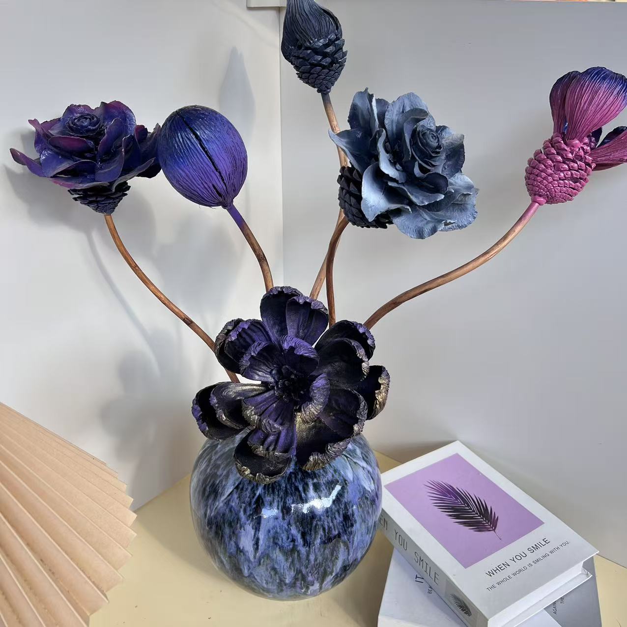 【花一专属】手工干花永生花简约卧室客厅家居摆件