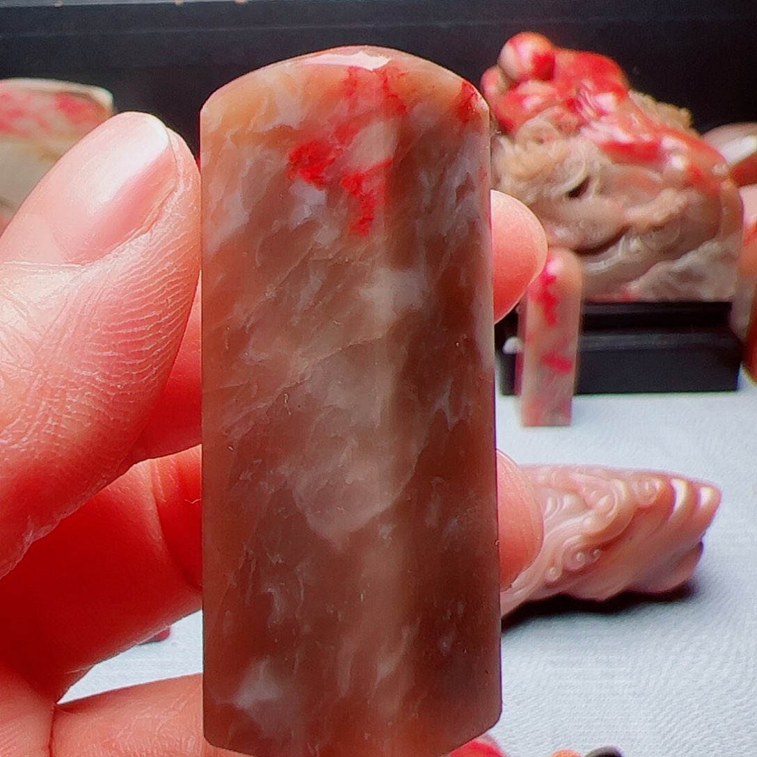 昌化石昌化鸡血石印章