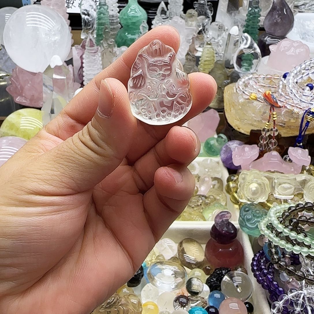 未镶嵌车挂水晶摆件
