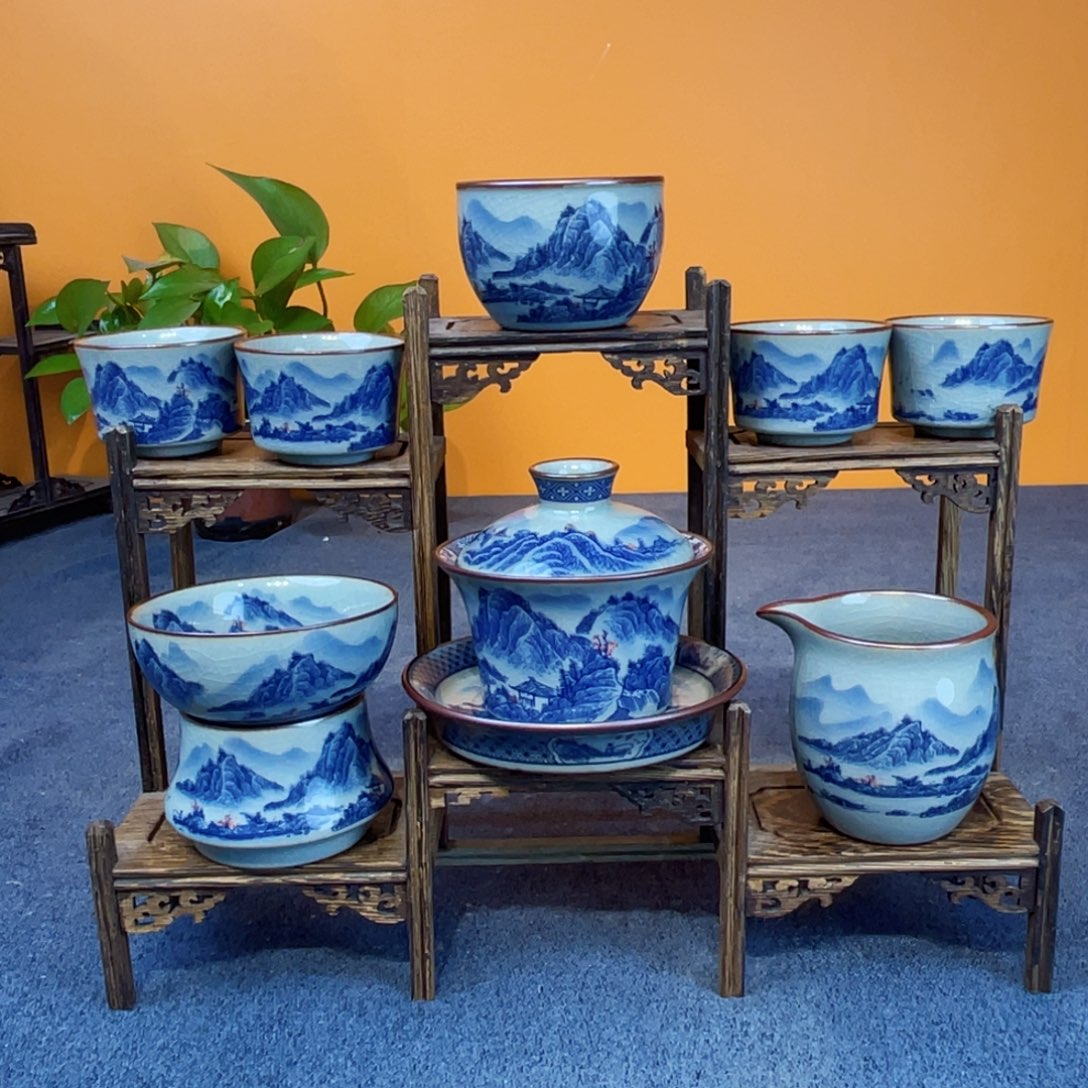 知**一景德镇陶瓷八件套