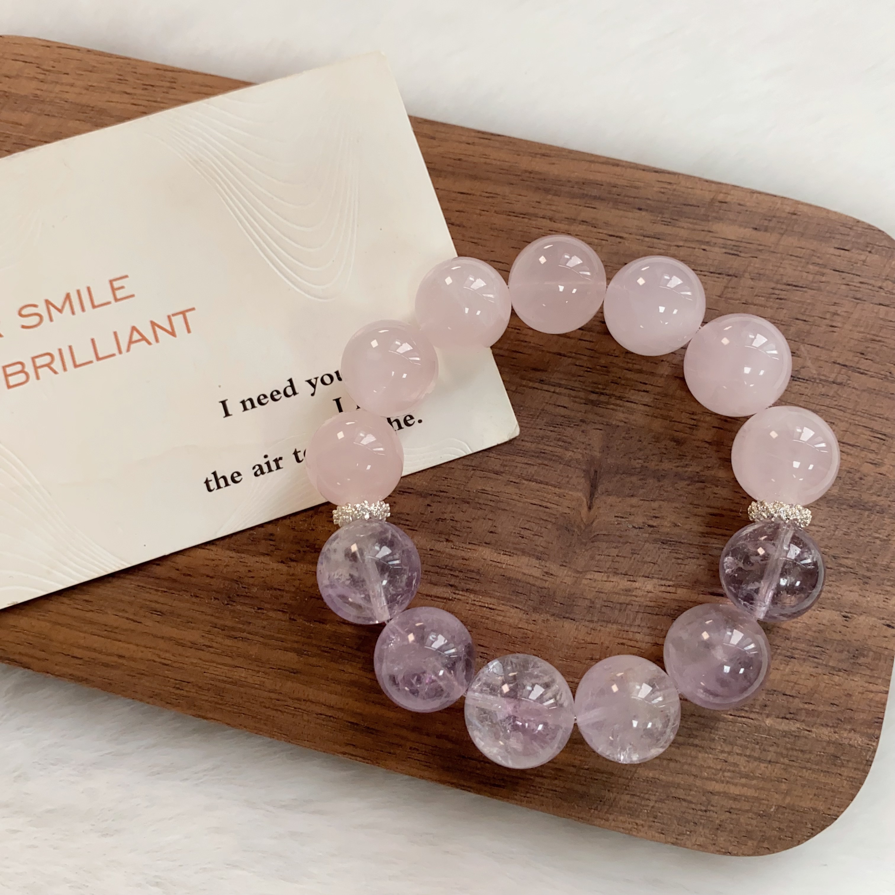 紫水粉水简约送礼女款时尚手串原创设计ZDYSJ00429