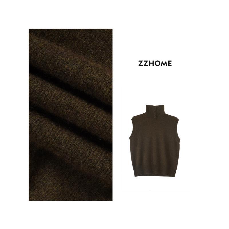 ZOZO HOME ｜织物之美暖雾定染经典包扣立领马甲背心q172202p