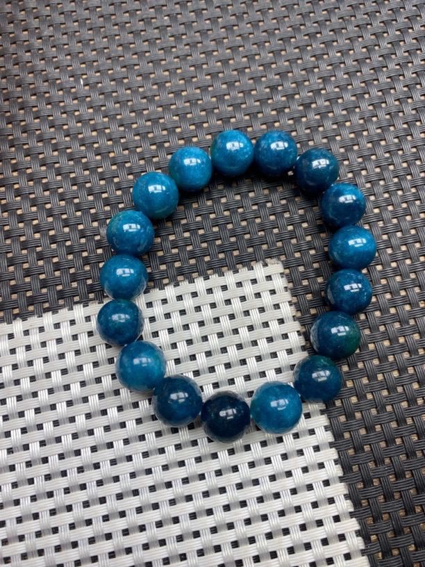 蓝灰12mm手串3085