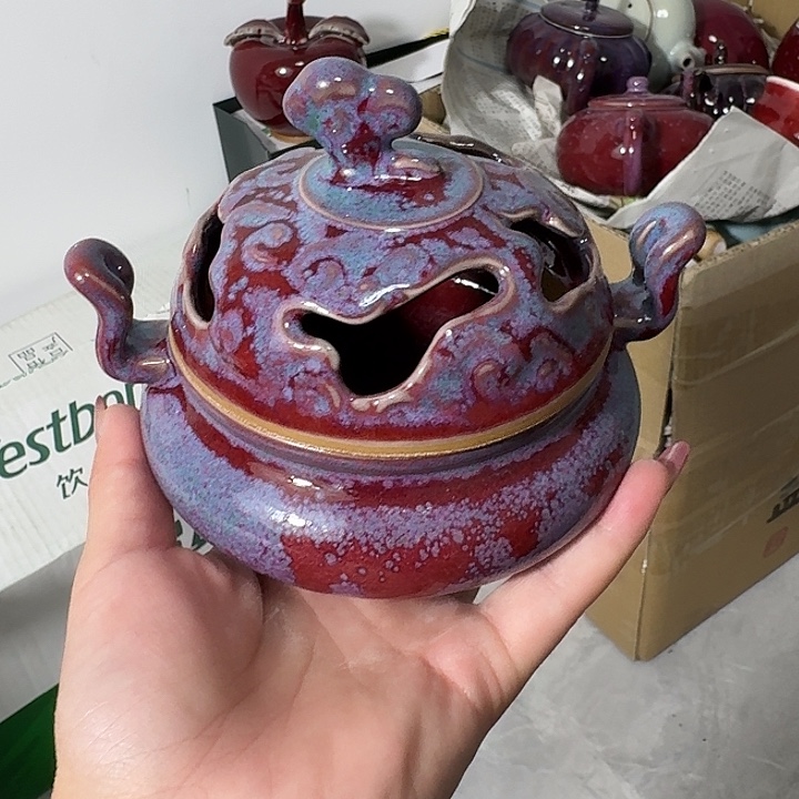 陶摆件郑家钧窑摆件