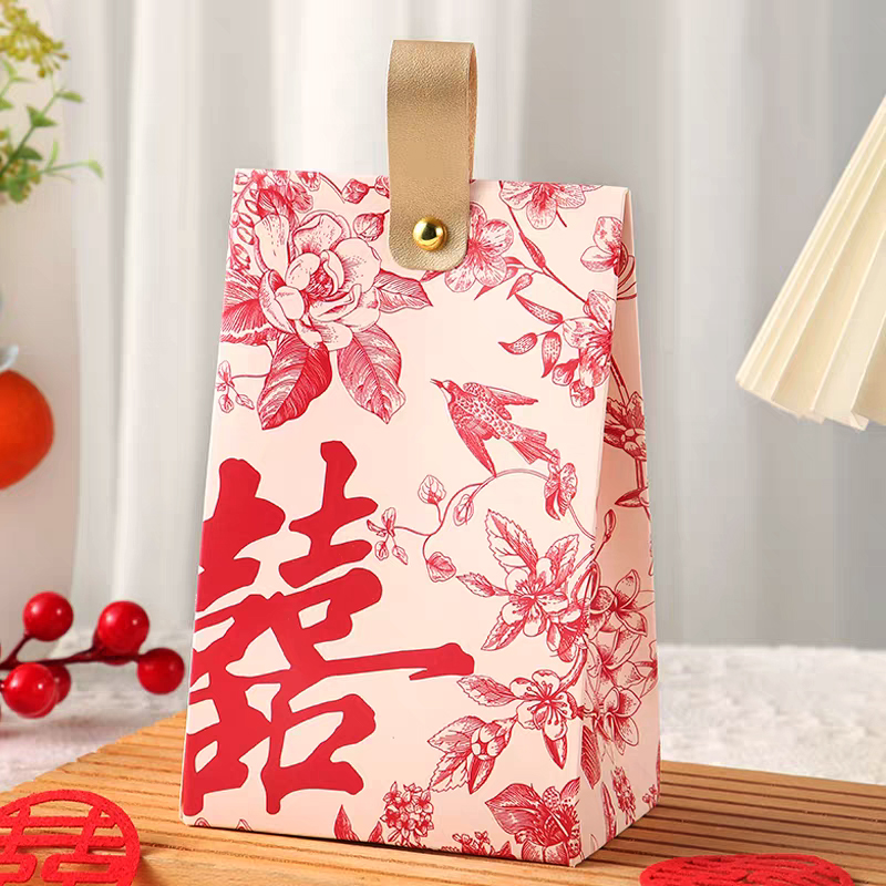 大号结婚喜糖盒新款含糖婚礼桌糖平板发货婚庆宾客回礼搭配糖果