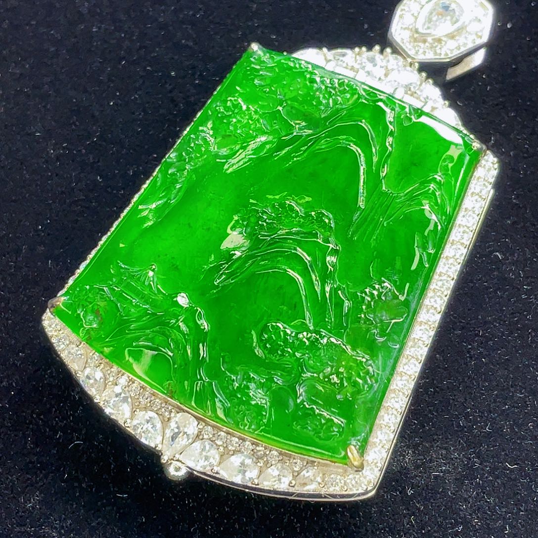 翡翠未镶嵌吊坠(不含链)