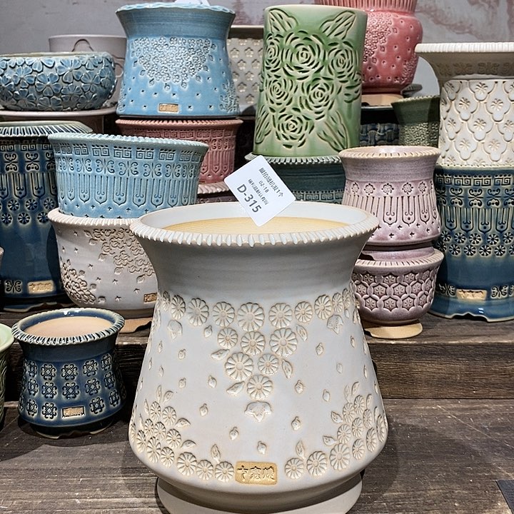 七里烧花盆2-18-315口径12