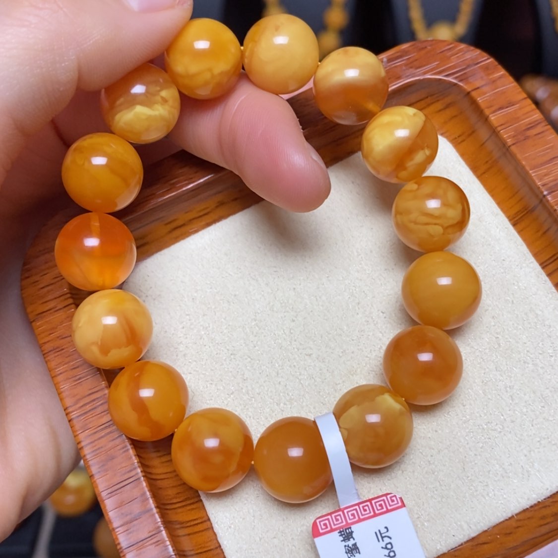 【闪购商品】蜜蜡手链未镶嵌手串