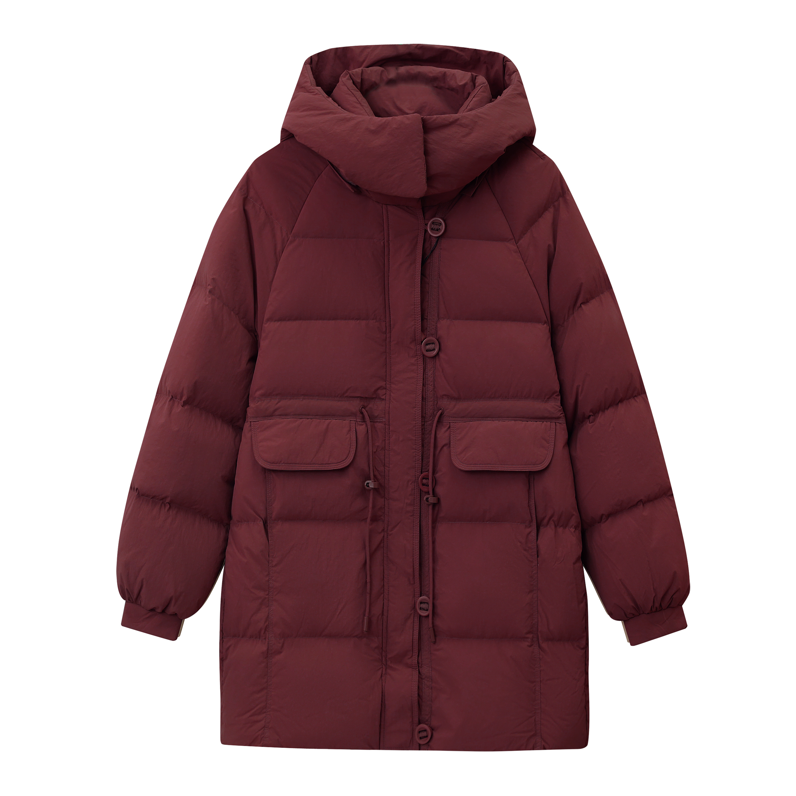 J75收口袖合格品保暖连帽运动烯羽绒服