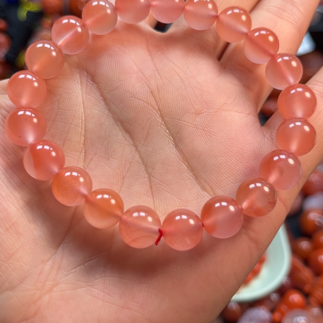 南红玛瑙手串9.5mm未镶嵌