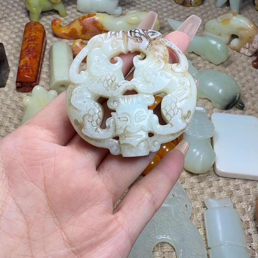 白玉菩提吊坠挂件