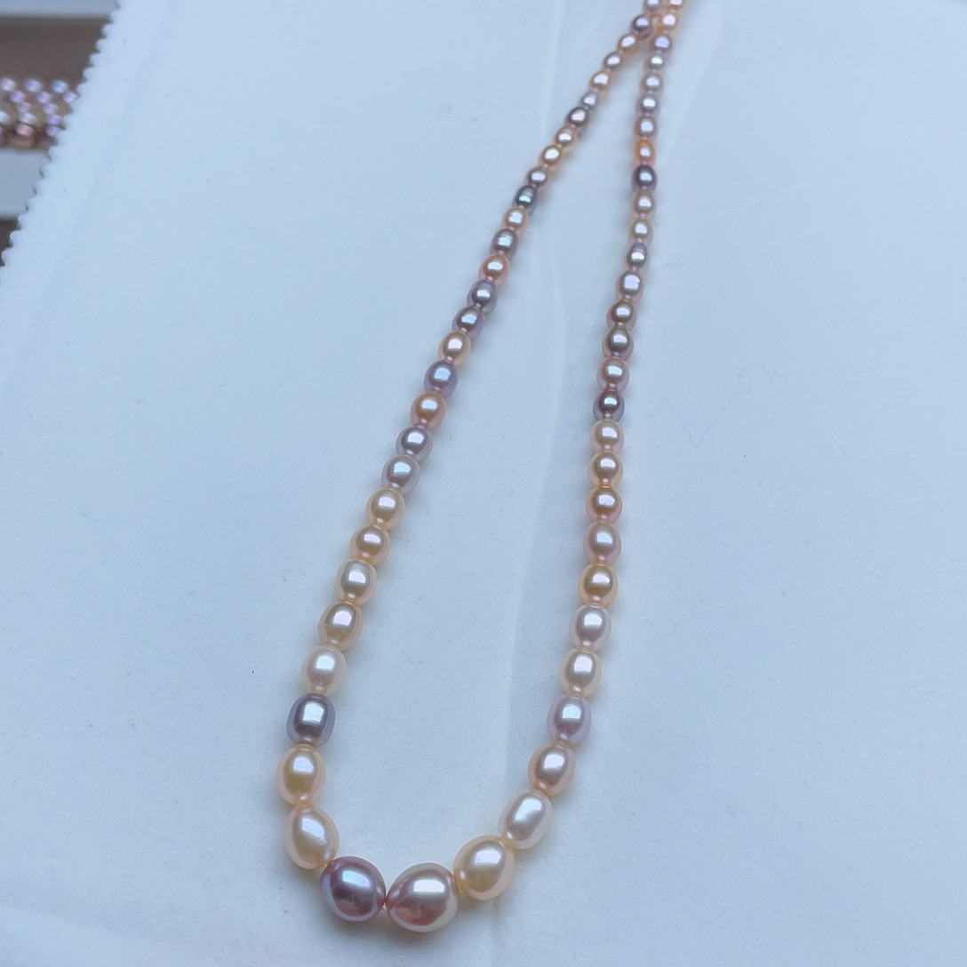 淡水珍珠颈饰银S925镶嵌