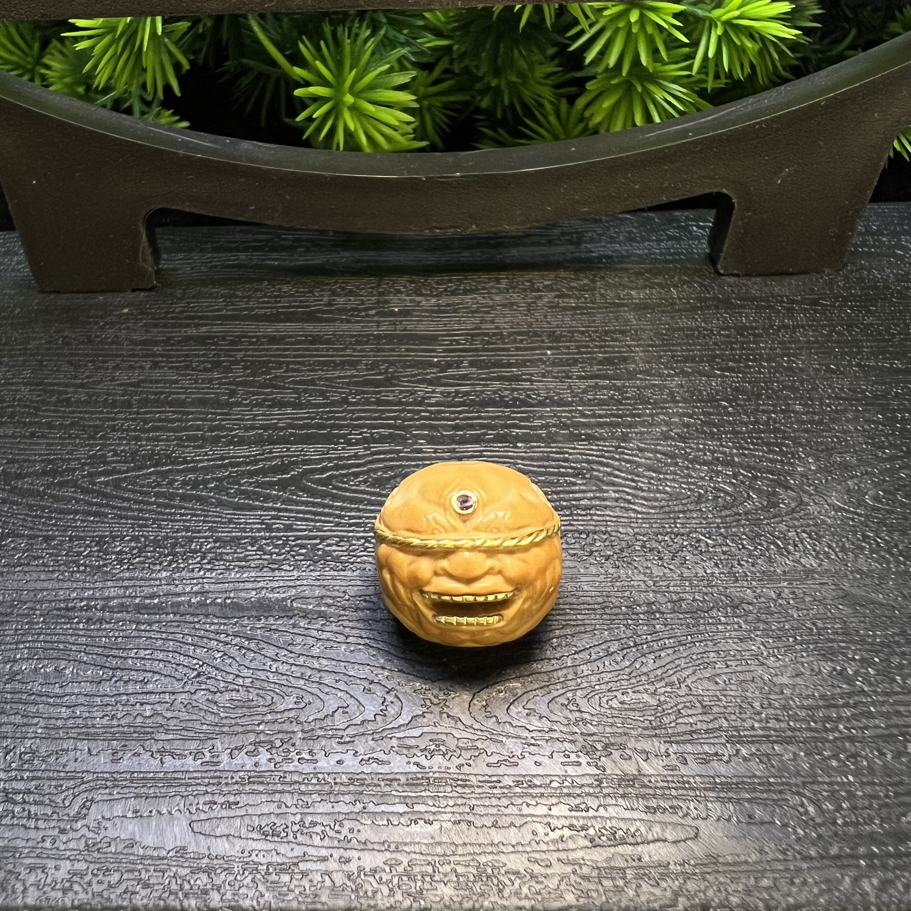 【木蕴阁】镶嵌盲僧  猴头核桃单颗